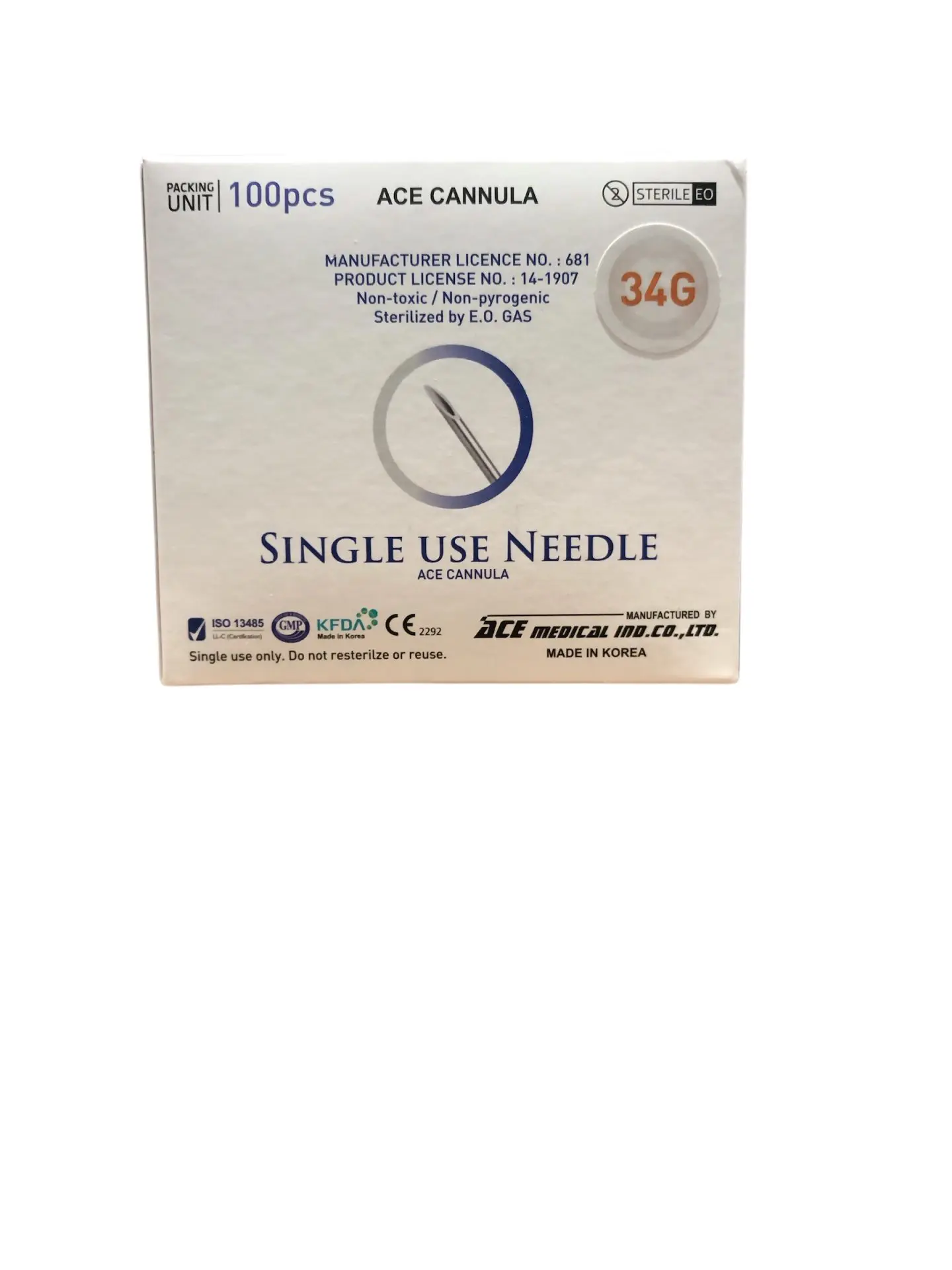 34G x 8mm Needle Disposable Needle Ends 50 Pieces 34G x 8mm Needle Disposable Needle Ends – 50 Pieces