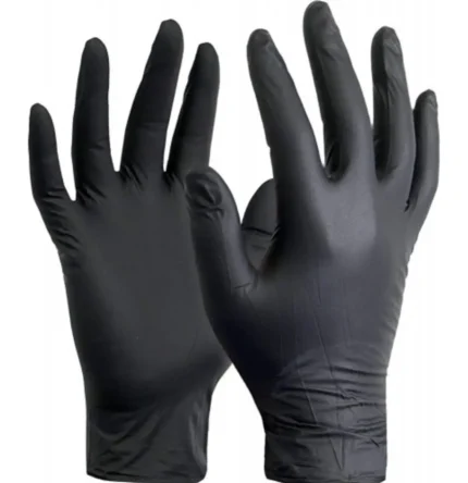 Medium Gloves Black (Pack Of 20)